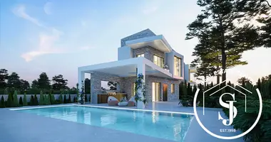 Villa 4 chambres avec Fenêtres double vitrage, avec Balcon, avec Vue sur la mer dans Polychrono, Grèce
