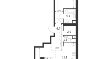 Apartamento 2 habitaciones en Konkovo District, Rusia