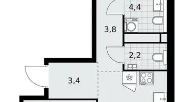 Apartamento 3 habitaciones en poselenie Sosenskoe, Rusia