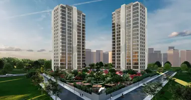 Apartamento 5 habitaciones con balcón, con vista al mar, con calefacción central en Mezitli, Turquía