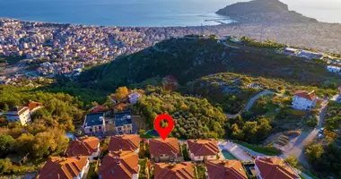 Casa 3 habitaciones con amueblado, con airea acondicionado, con vista al mar en Alanya, Turquía