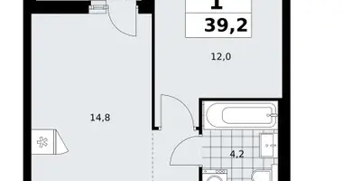 Apartamento 1 habitación en poselenie Sosenskoe, Rusia