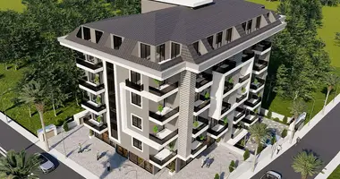Mieszkanie 1 pokój z balkon, z klimatyzacja, z z renowacją w Mahmutlar, Turcja