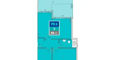 Квартира 3 комнаты в Provodina, Черногория