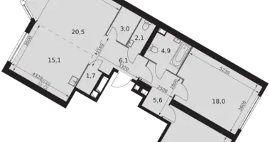 Appartement 3 chambres dans Moscou, Russie