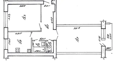 Mieszkanie 2 pokoi w Łohojsk, Białoruś
