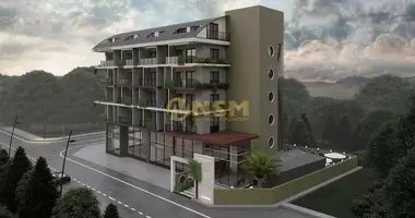 1 room apartment with swimming pool, with sauna, gym in Alanya, Turkey