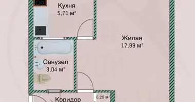 Mieszkanie 1 pokój w Mińsk, Białoruś