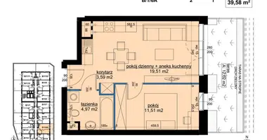 Apartamento 2 habitaciones en Poznan, Polonia