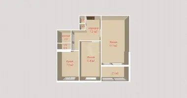 Appartement 2 chambres dans Minsk, Bélarus