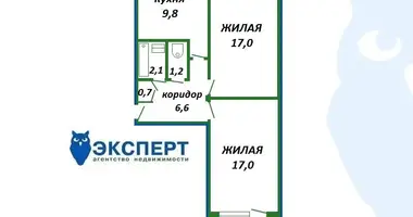 2 room apartment in Minsk, Belarus