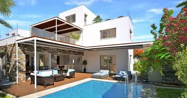 Villa 3 habitaciones con Vistas al mar, con Piscina en Yeroskipou, Chipre