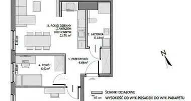 Apartamento 3 habitaciones en Danzig, Polonia