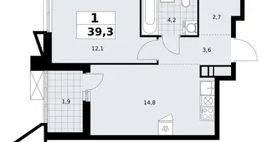 Appartement 1 chambre dans poselenie Sosenskoe, Fédération de Russie