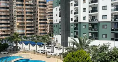 1 room apartment with double glazed windows, with furniture, with air conditioning in Alanya, Turkey