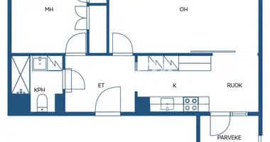 Wohnung 2 zimmer in Helsinki sub-region, Finnland