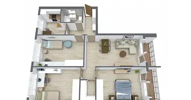 Apartamento 4 habitaciones en Kaunas, Lituania