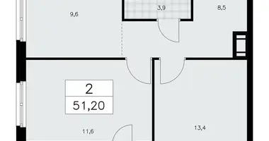 Appartement 2 chambres dans Krasnoye Selo, Fédération de Russie