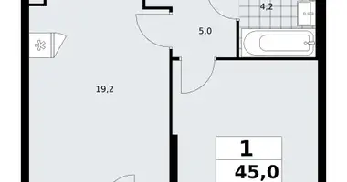 Apartamento 1 habitación en poselenie Sosenskoe, Rusia