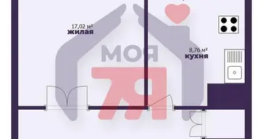 Appartement 1 chambre dans Borissov, Bélarus