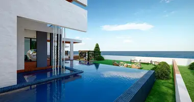 Вилла 4 спальни с балконом, с кондиционером, с видом на море в Yesiloez, Турция