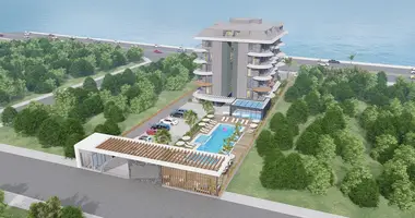 Penthouse 2 bedrooms with Balcony, with Air conditioner, with Sea view in Alanya, Turkey