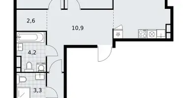 Apartamento 3 habitaciones en South-Western Administrative Okrug, Rusia