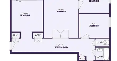 Apartamento 4 habitaciones en Fanipol, Bielorrusia