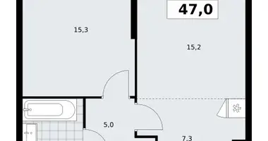 Apartamento 2 habitaciones en poselenie Sosenskoe, Rusia