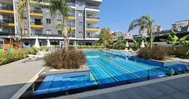 Apartamento 4 habitaciones con aparcamiento, con vista al mar, con la piscina en Alanya, Turquía