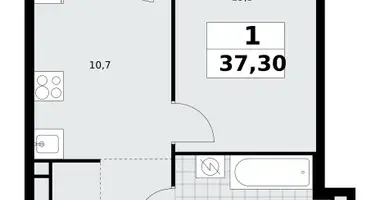 Квартира 1 комната в Северный административный округ, Россия