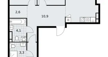 Apartamento 3 habitaciones en South-Western Administrative Okrug, Rusia