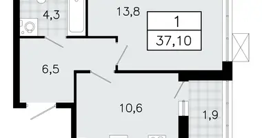 Appartement 1 chambre dans Vsevolozhsk, Fédération de Russie