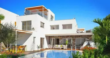 Villa 4 habitaciones con Vistas al mar, con Piscina en Yeroskipou, Chipre