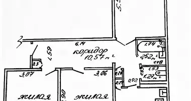 Appartement 3 chambres dans Homiel, Biélorussie