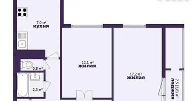 2 room apartment in Minsk, Belarus