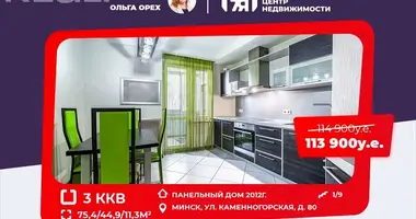 3 room apartment in Minsk, Belarus