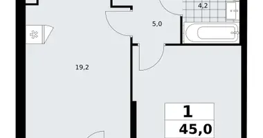 Apartamento 1 habitación en poselenie Sosenskoe, Rusia