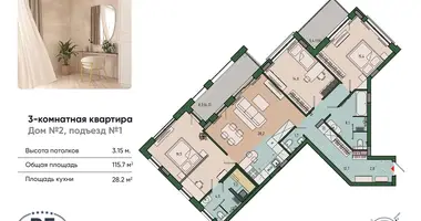 Mieszkanie 3 pokoi w Królewiec, Rosja