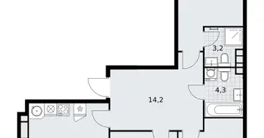 Appartement 3 chambres dans Vnoukovo, Russie