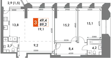 Appartement 3 chambres dans Konkovo District, Fédération de Russie