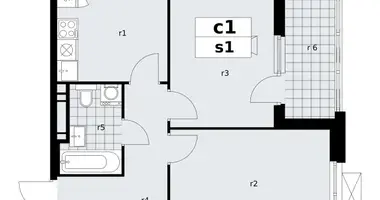 Appartement 2 chambres dans poselenie Sosenskoe, Fédération de Russie