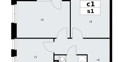 Apartamento 2 habitaciones en poselenie Sosenskoe, Rusia