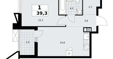 Appartement 1 chambre dans poselenie Sosenskoe, Fédération de Russie