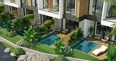 Таунхаус 3 комнаты  с мебелью, с террасой, с бассейном в Бали, Индонезия