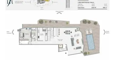 Ático Ático 4 habitaciones con Doble acristalamiento, con Balcón, con Amueblado en Dubái, Emiratos Árabes Unidos