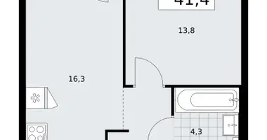 1 room apartment in Troitsk, Russia