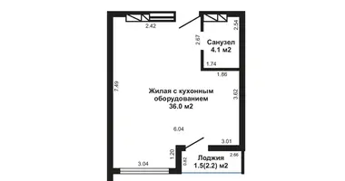 Appartement 2 chambres dans Minsk, Biélorussie