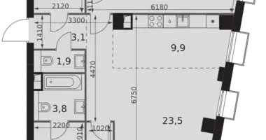 Wohnung 3 zimmer in Nordwestlicher Verwaltungsbezirk, Russland