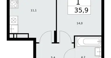 Appartement 1 chambre dans poselenie Desenovskoe, Fédération de Russie